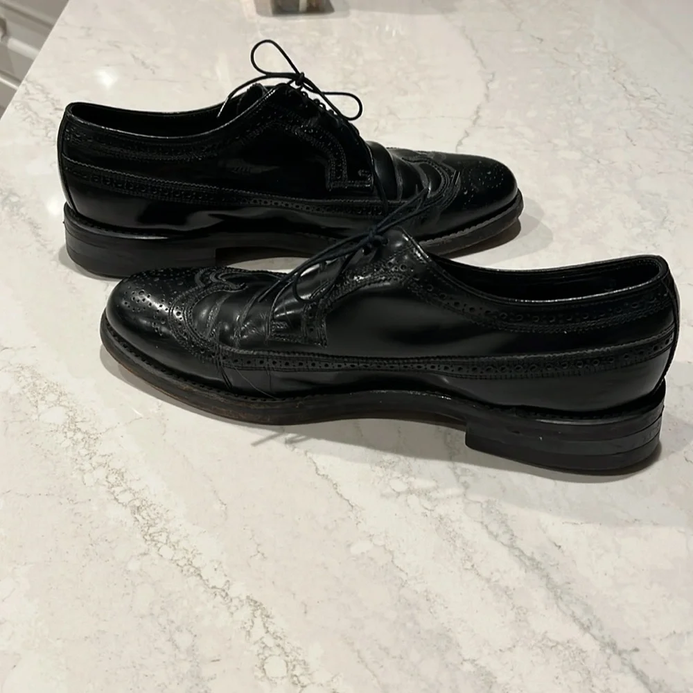 Florsheim Imperial Black Leather Men's Dress Shoes size 10
